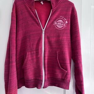 Bubba’s Burgers Kauai Zip-Up Hoodie Men’s S – Hawaii Souvenir